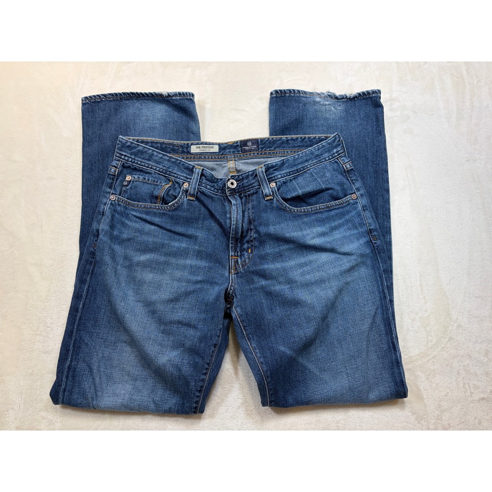 AG Blue The Protege Straight Leg Jeans Mens 34x32 Good